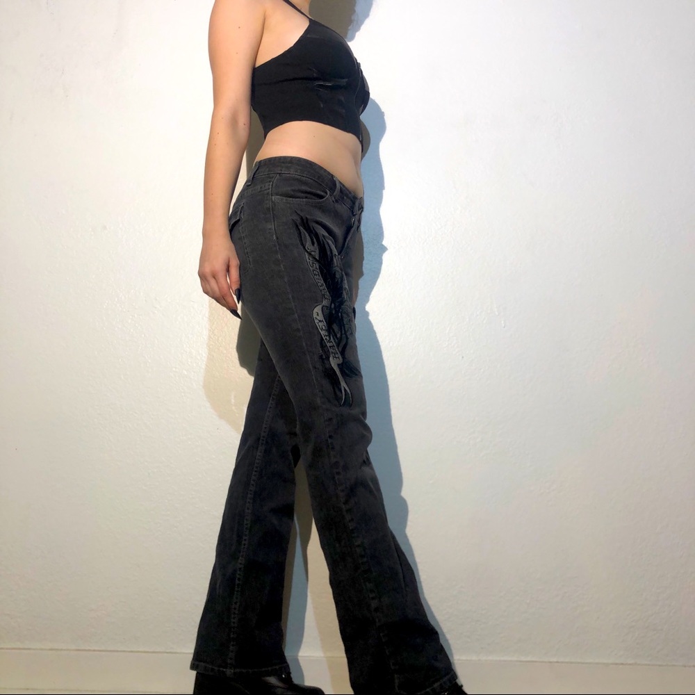 Grey Harley Davidson Flares